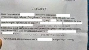Справка о совместном проживании образец от участкового