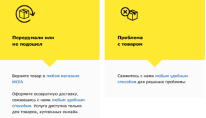 Как вернуть товар в икею москва