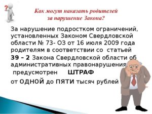 Статья 37 закона свердловской области об административных