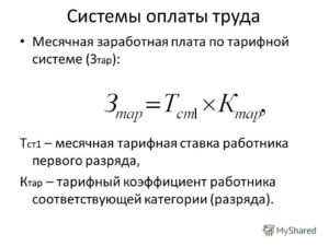 Как посчитать зарплату по тарифной ставке калькулятор