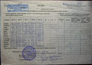 Бланк справки о заработной плате для начисления пенсии скачать