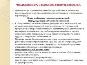 Должностные обязанности истопника на твердом топливе рб