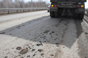 Загрязнение дорожного покрытия штраф
