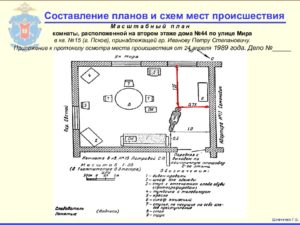 Осмотр места происшествия участка местности двор