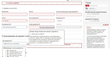 Как ввести данные свидетельства о рождении при покупке авиабилета