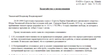 Как написать прошение о помиловании президенту от жены Как написать прошение о помиловании президенту от жены