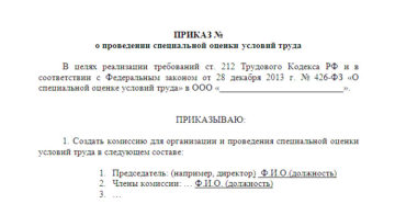 Образец решение о непроведении внеплановой специальной оценки условий труда Образец решение о непроведении внеплановой специальной оценки условий труда