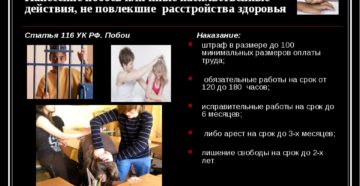 Статья за нанесение побоев и хулиганство