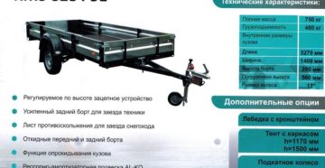 Максимально допустимые габариты перевозимого груза на прицепе легкового автомобиля