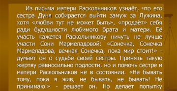 Письмо матери преступление и наказание анализ