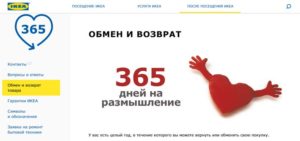 Как вернуть товар в икею москва