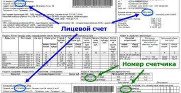 Где номер лицевого счета на квитанции жкх